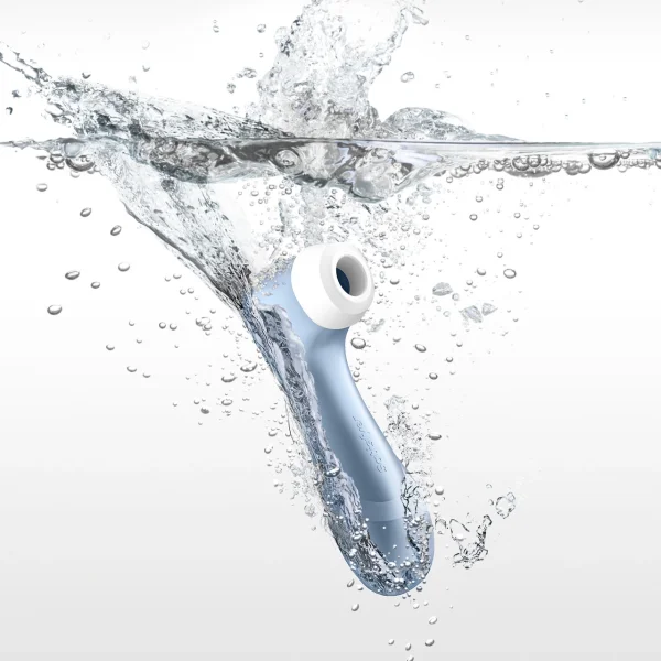 Satisfyer Pro 2 Pressure Wave Rechargeable Waterproof Silicone Clitoral Stimulator - Blue — image 9 of 17
