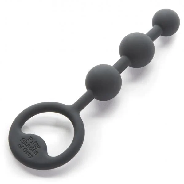 Carnal Bliss Silicone Pleasure Beads - Black