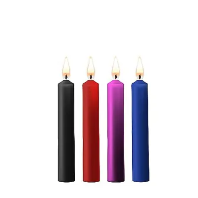 Teasing Wax Candles Mixed Colors 4 Pack