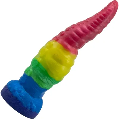 Uncover Creations The Tentacle Knot 8 5 Silicone Fantasy Dildo Rainbow Brite