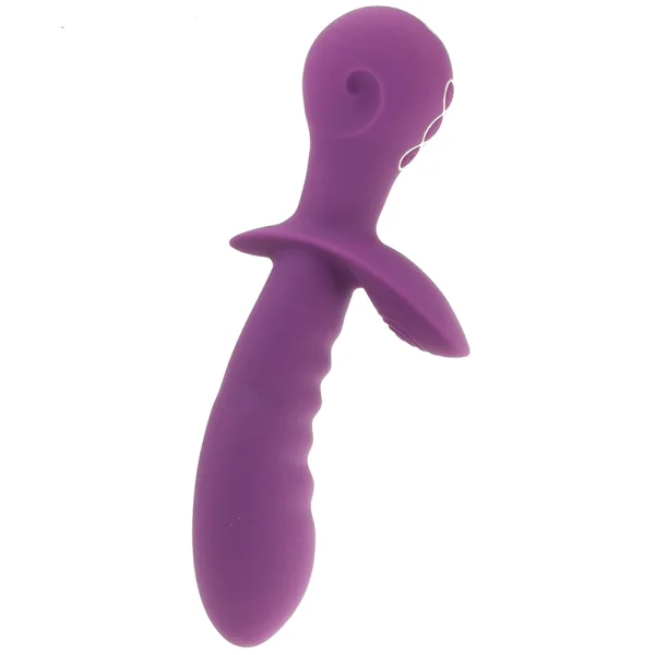 Obsession Lover Rechargeable Waterproof Silicone Dual Stimulation Vibrator By CalExotics - Purple