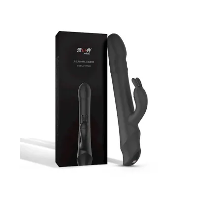Designed By Drywell Rabbit Vibrator 10 Inch Black 10 Inch