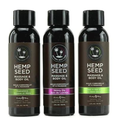 Hemp Seed Gift Set of Three Bestselling Oils