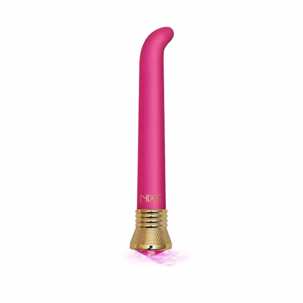 Nixie Jewel Satin G Spot Vibe 10 Function - Pink Tourmaline