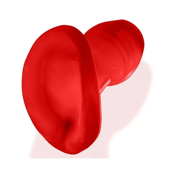 Butt Plugs:  Oxballs Glowhole-2 Hollow Buttplug With Led Insert Large Red Morph