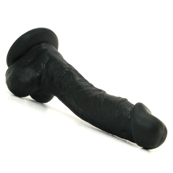 Colours Realistic 5" Black Silicone Dong
