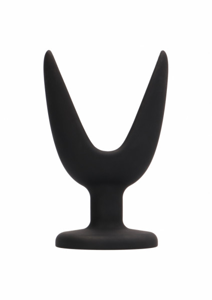 Butt Plug - Split #1 - 4 Inch - Black - Vibrating Butt Plug