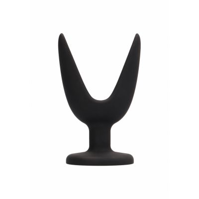 Butt Plug Split 1 4 Inch Black Vibrating Butt Plug