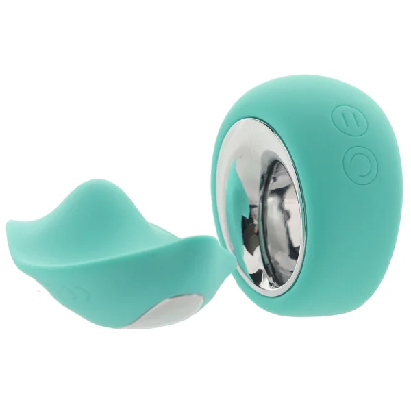 Sugar Pop Leila Rechargeable Silicone App Enabled Panty Vibe With Remote - Teal
