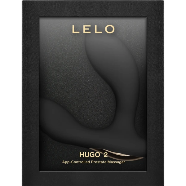 LELO HUGO 2 Rechargeable Waterproof Silicone App Controlled Prostate Massager - Black