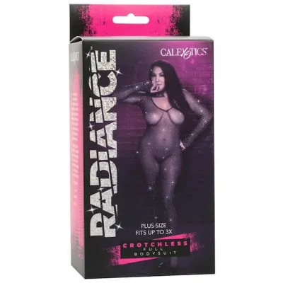 Radiance Plus Size Crotchless Full Body Suit