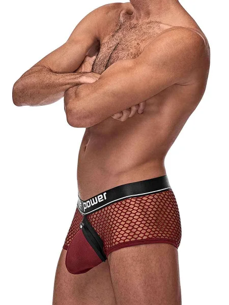 Cock Pit Net Mini Cock Ring Short - Medium -  Burgundy