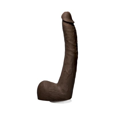 Signature Cocks Isiah Maxwell 10 Inch Ultraskyn Cock With Removable Vac u lock Suction Cup Chocolate