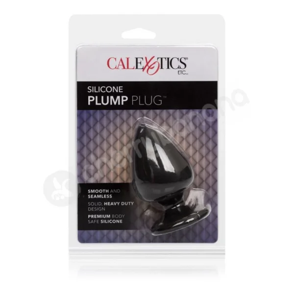 Black Silicone Plump Plug
