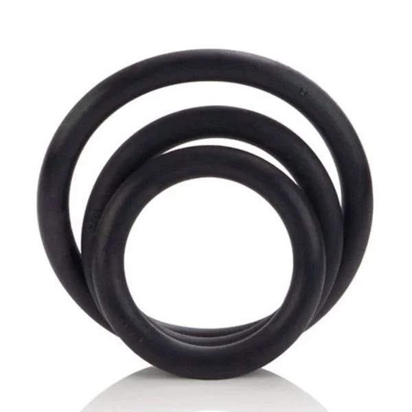 CalExotics 3-Piece Rubber Cock Ring Set