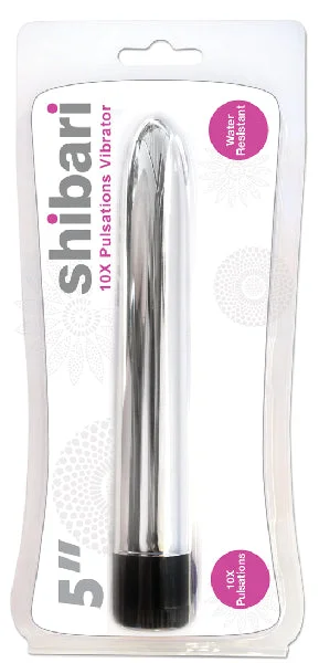 Shibari 10X Pulsations Vibrator 5in Silver — image 6 of 6