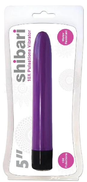 Shibari 10X Pulsations Vibrator 5in Purple — image 2 of 2