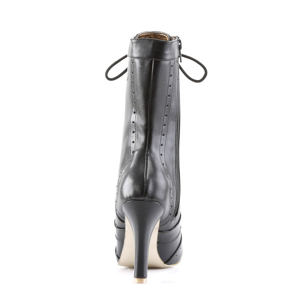 TESLA-102 - 4" Hidden P/F Heel Steampunk 10 Gear Eyelet Calf BT