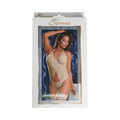 Champagne Caviar Teddy Gstring Nu Sm