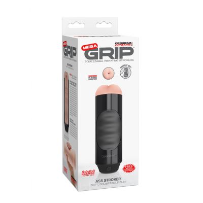 Mega Grip Vibrating Stroker Ass Wanking With A Fleshlight