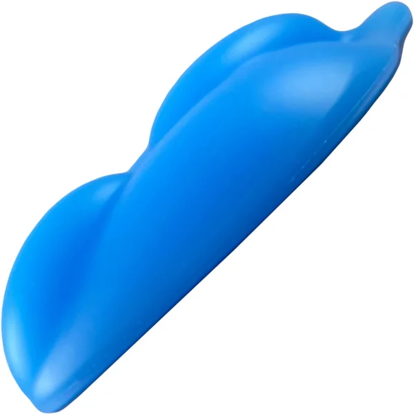 b.cush Soft Silicone Dildo Base for Harness Play - Sea Blue