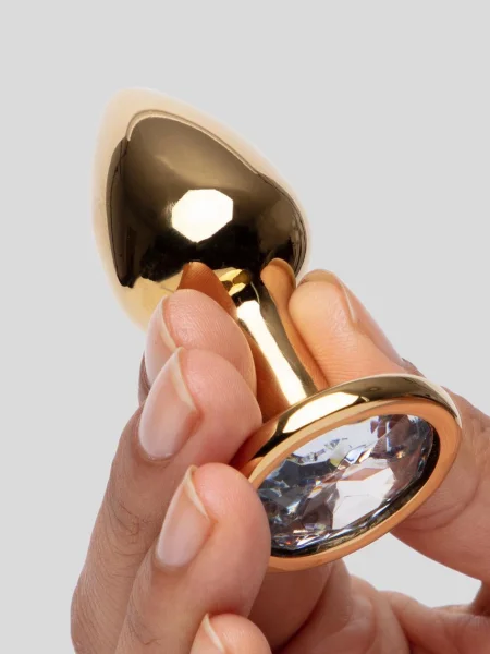 Lovehoney Jewelled Gold Metal Small Butt Plug 2.5 Inch