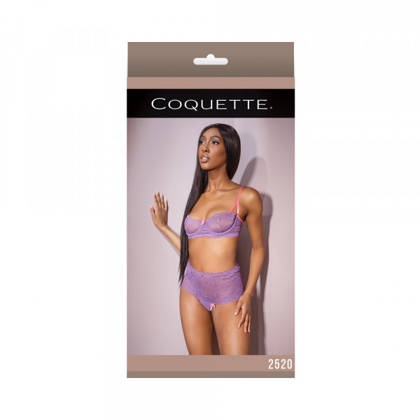 Bra & Highwaisted Thong Lavender/pink S