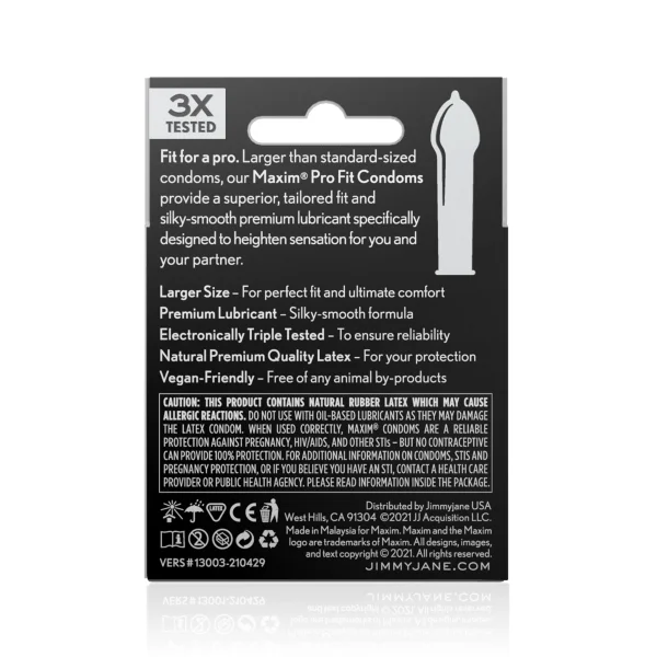 MAXIM Pro Fit Condoms - 3PK