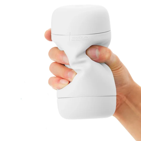 Tenga Puffy Reusable Penis Masturbation Cup - Latte Brown