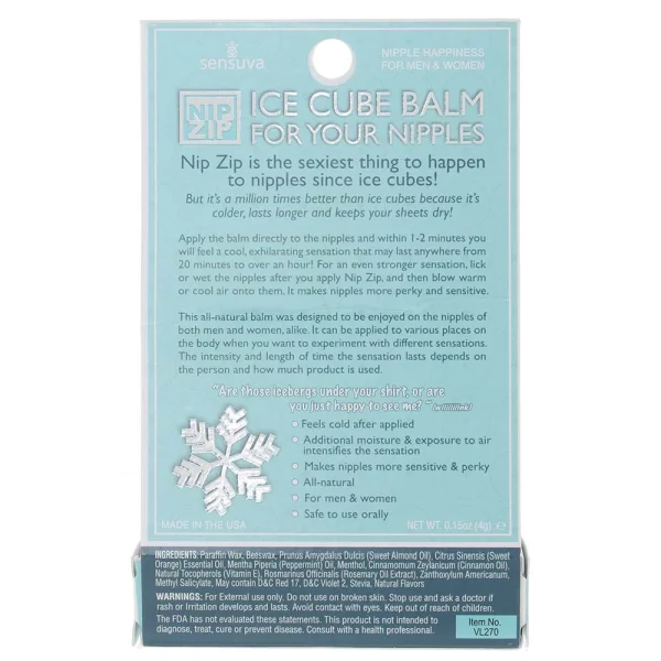 Nip Zip Nipple Balm Strawberry Mint by Sensuva  .15 oz
