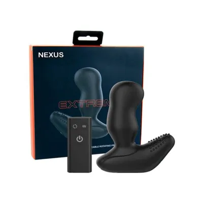 Revo Extreme Waterproof Remote Control Rotating Prostate Massager Black