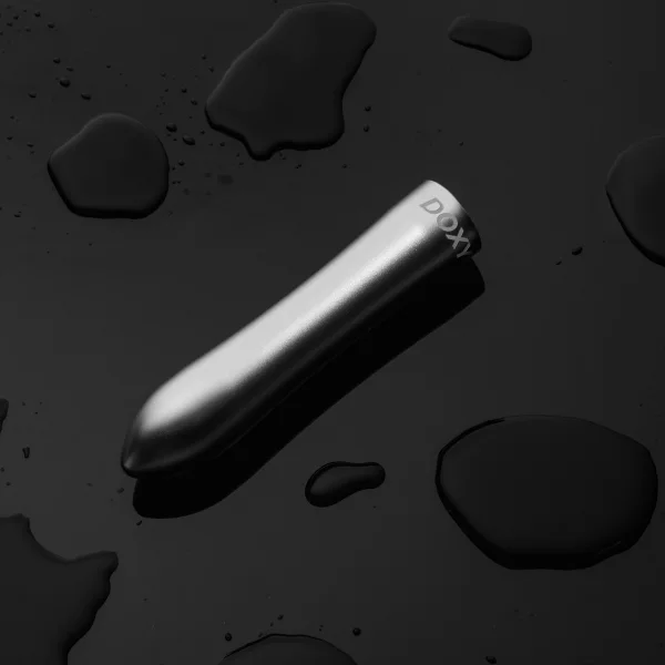 Doxy Bullet Rechargeable Waterproof Aluminum Vibrator - Silver
