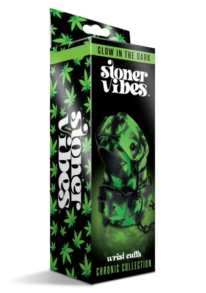 Stoner Vibes Chronic Collection Glow in the Dark Wrist Cuffs