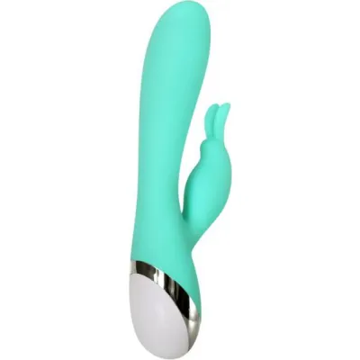 The Silicone Rechargeable Bunny Vibrator Green