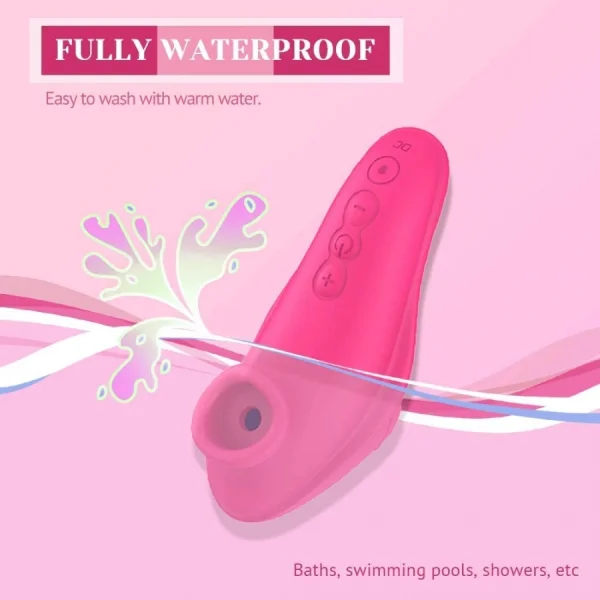 Clitoral Sucking Vibrator with Finger Sleeve Little Witch Red