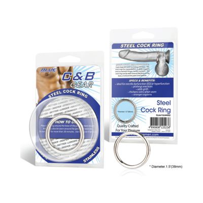 C B Gear Steel Cock Ring 1 5 inches