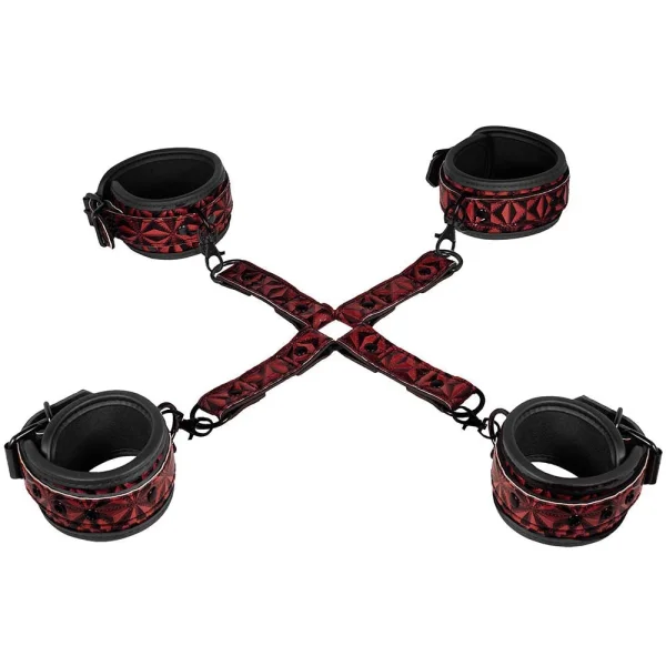 Ouch Luxury Bondage Kit Burgandy
