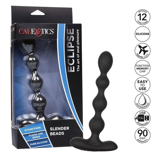 Eclipse Slender 7 Inch Silicone Flexible and Rechargeable Anal Beads — image 7 of 11