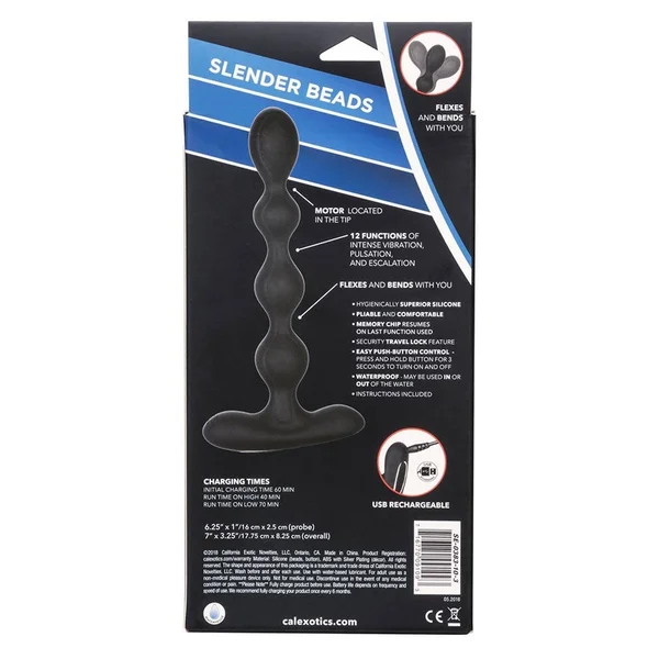 Eclipse Slender 7 Inch Silicone Flexible and Rechargeable Anal Beads — image 11 of 11