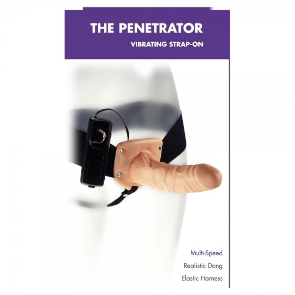The Penetrator Vibrating Strap-On Dildo