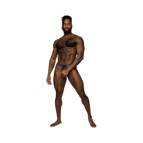 Men's Clothing: Male Power S'naked Power Sock Black/blue S/m