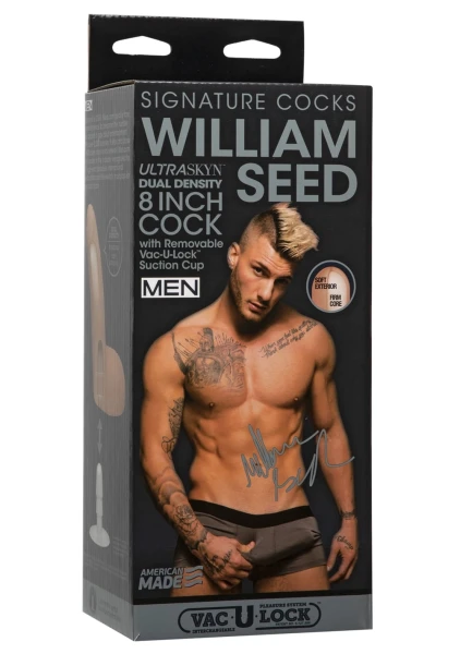 Signature Cocks - William Seed - 8" ULTRASKYN™ Cock with Removable Vac-U-Lock™ Suction Cup