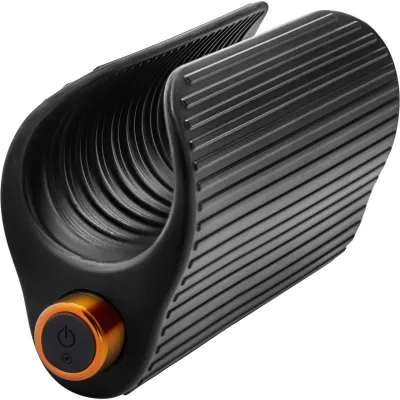 M Elite Platinum Wrapt Vibrating Rechargeable Silicone Penis Masturbator By Blush Black