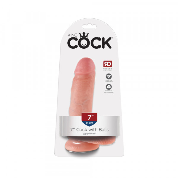 King Cock 7 Inches Cock Balls