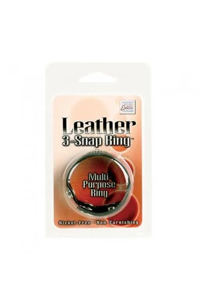 Black Leather Ring