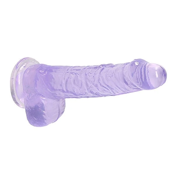 RealRock 6-inch Crystal Clear Dildo with Balls