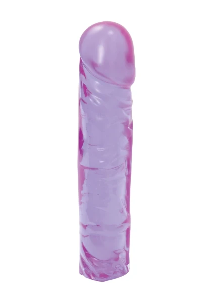 Crystal Jellies 8 inch Classic Dildo - Purple