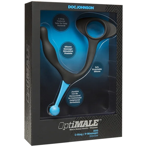 OptiMale DUO C-Ring & Prostate Massager - Black