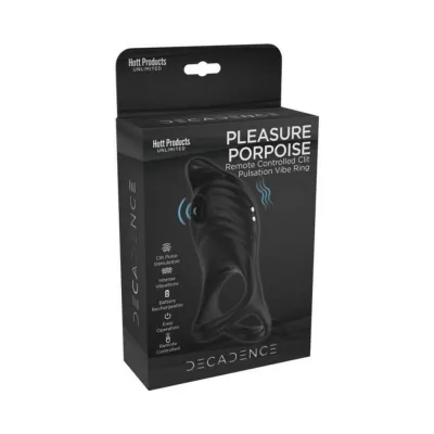 Personal Massagers Decadence Pleasure Porpoise Cock Ring clit Stimulator With Remote Control