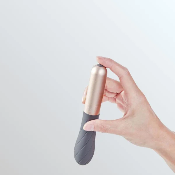 Love Not War Grá Sustainable Made Bullet Vibrator - Grey